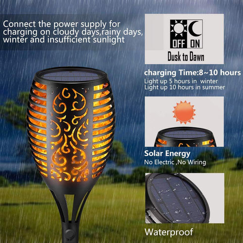 YardBurner™ - Solar Flame Yard Light